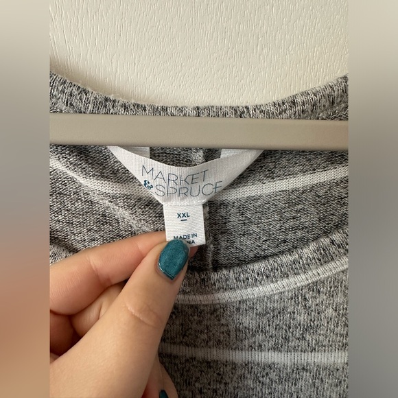 Market & Spruce | Cozy Striped Shirt - Picture 2 of 6